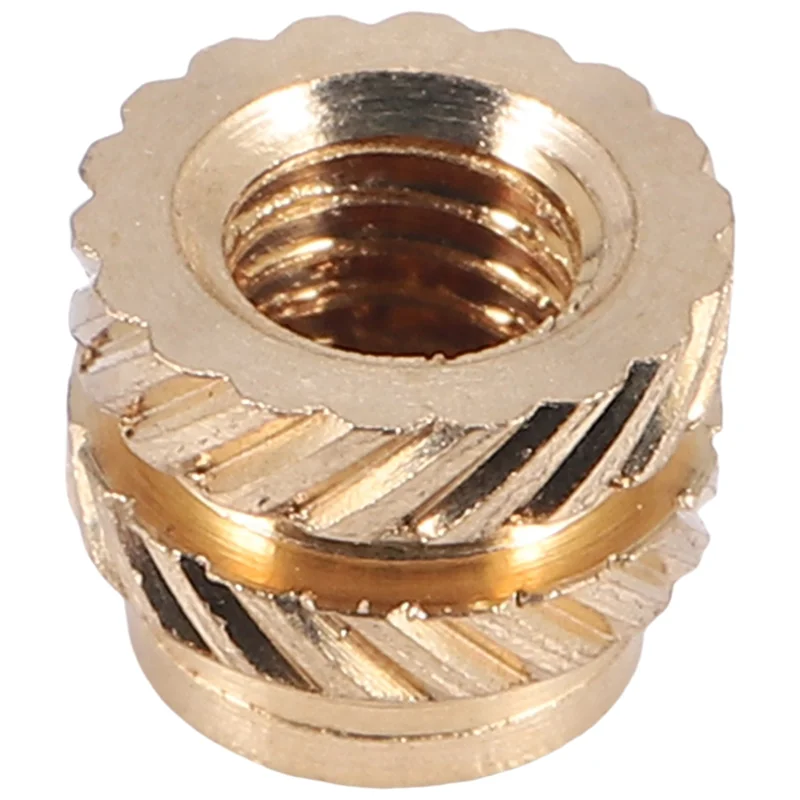100Pcs M3 Thread Knurled Brass Threaded Heat Set Heat Resistant Insert Embedment Nut,M3X5X4,For 3D Printer Voron 2.4 Etc-N38R