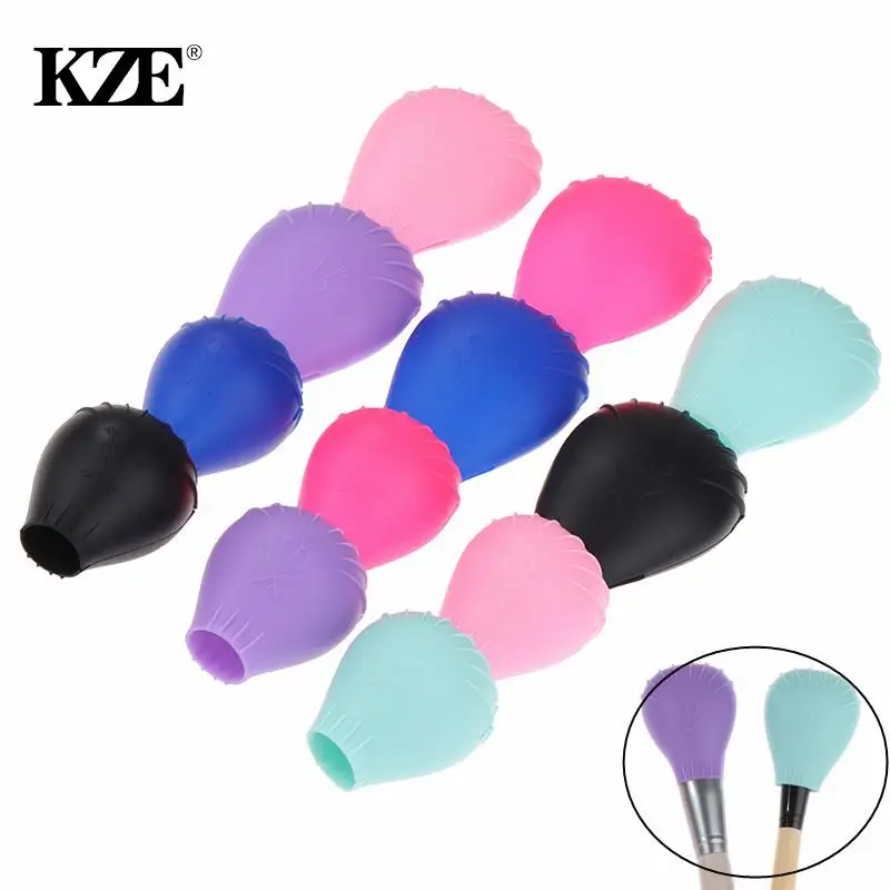 Makeup Brush Holder Cover Silicone Makeup Brush Protector Makeup Brush Travel Storage Case Protect Brush Bristles Soft Neat