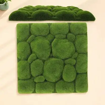 

2Pcs Artificial Moss Foam Simulation Board Green Plants Wall Decoration DIY Home Wedding Micro Landscape Indoor Wall Decor