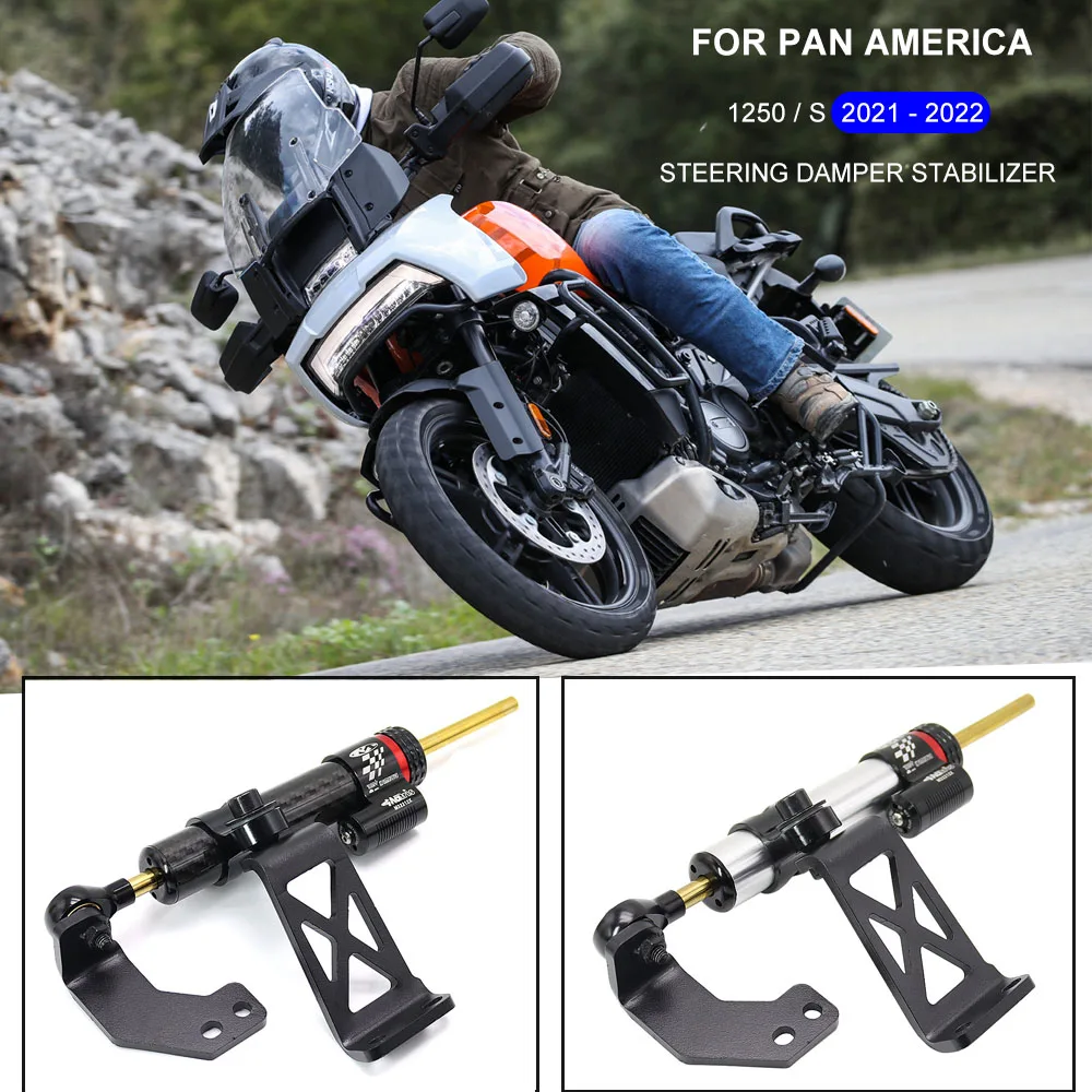 

FOR PAN AMERICA 1250 S PA1250S PAN AMERICA1250 S Motorcycle Adjustable Stabilizer Steering Damper Mounting Bracket Support Kit