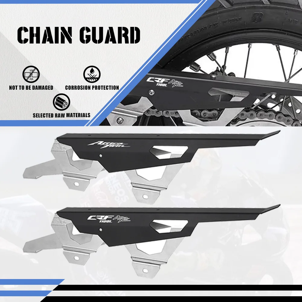 

For HONDA CRF1100L AFRICA TWIN 2019-2021 CRF 1100 L 1100L 2022 CNC ALUMINIUM Motorcycl Chain Guard Cover Prote 2023 CRF1100L