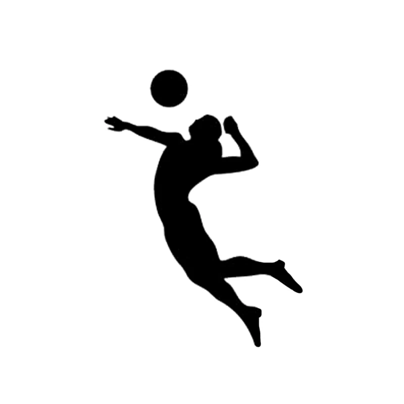 JP personalized car decal for volleyball players, sports girls, beach accessories, decorative waterproof sticker, 16cm * 11cm