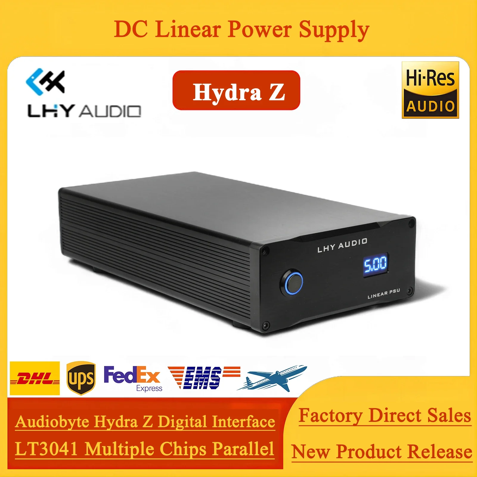 Lhy Audio 5V ZPM Same Level Audiobyte Hydra Z Digital Interface Tiger Fish Dc Linear Power Supply