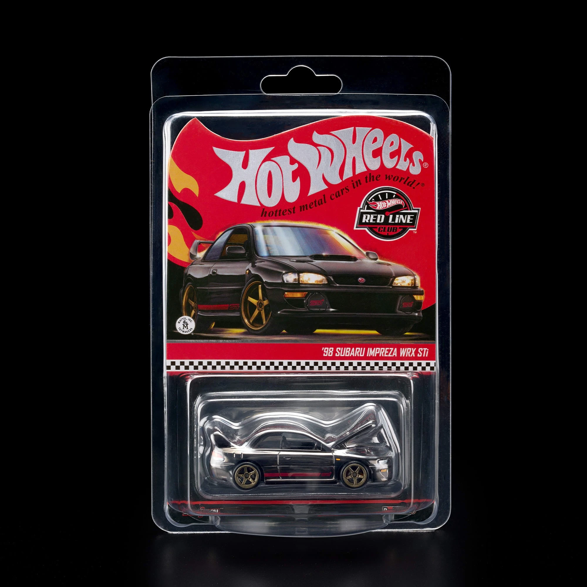 Металлическая литая модель автомобиля Hot Wheels Subaru Impreza WRX STi 1/64 RLC