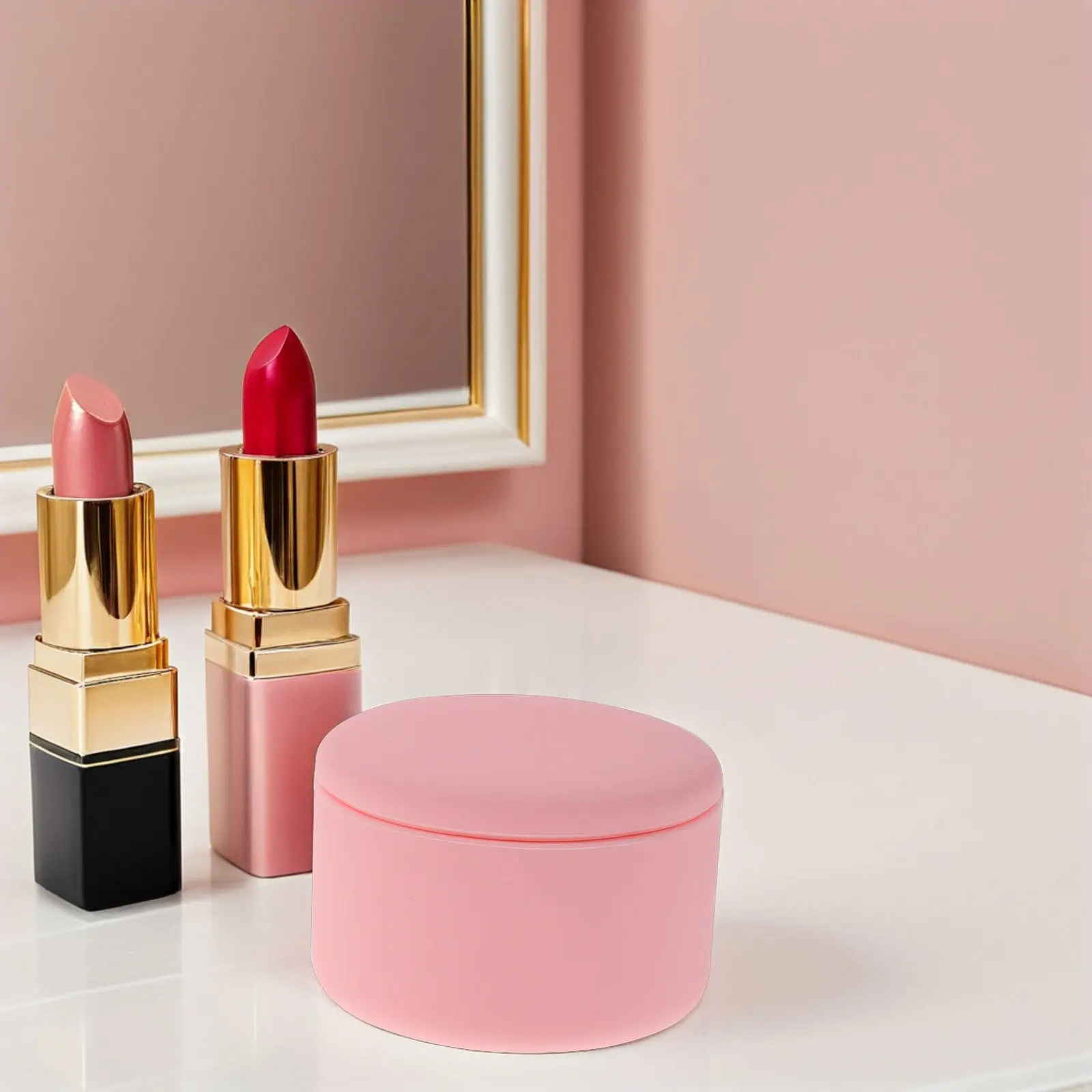 

2Pcs Small Silicone Travel Containers Compact Leak Proof Makeup Organizer Jars for Creams Skincare Travel Bottles