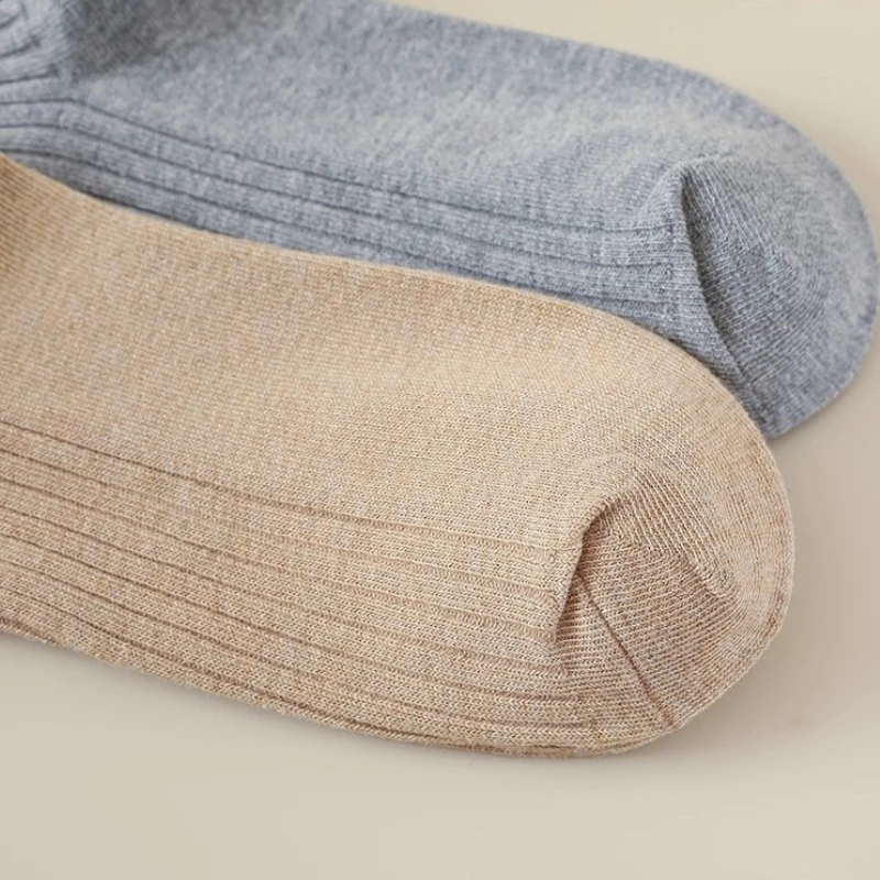 Kanten rand Kniekousen met ruches en houten oorruches Japanse stijl Slouchy sokken voor dames Dagelijks vrijetijdskleding Zoete kousen