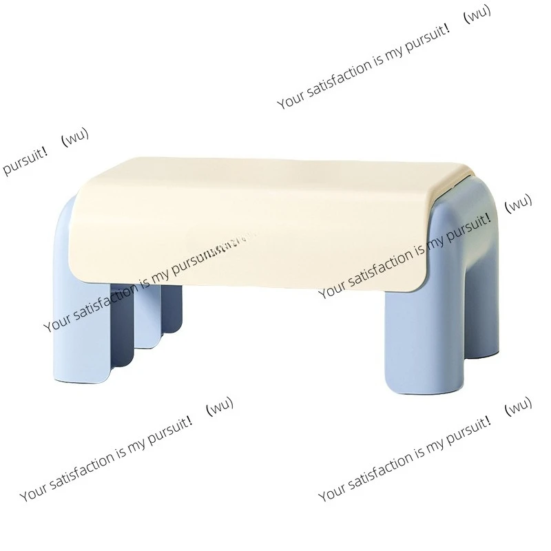 Stool high value cute baby bathroom bath chair living room thickened non-slip shoe change plastic small bench view 3