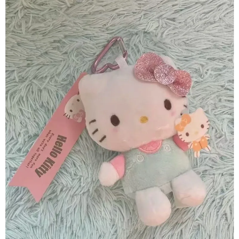 لطيف Kawaii موضة سانريو مرحبا كيتي عروسة كارتون حقيبة المفاتيح أنيمي الكرتون رقيق دمية محشوة هدايا عيد ميلاد رائعة #4