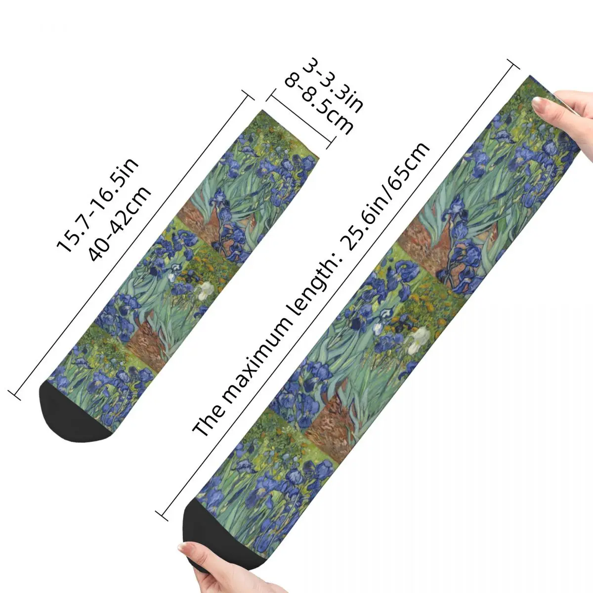 All Season Socks Irises Vincent Van Gogh Painting Merchandise for Men Compression Socks All Season Small Gifts