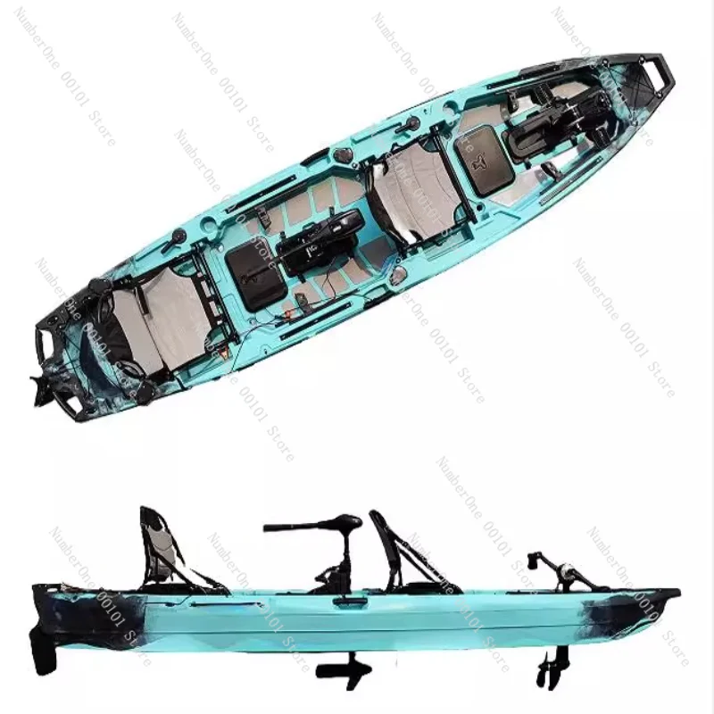 

Rotomolded double pedal kayak fishing boat plastic canoe thickened