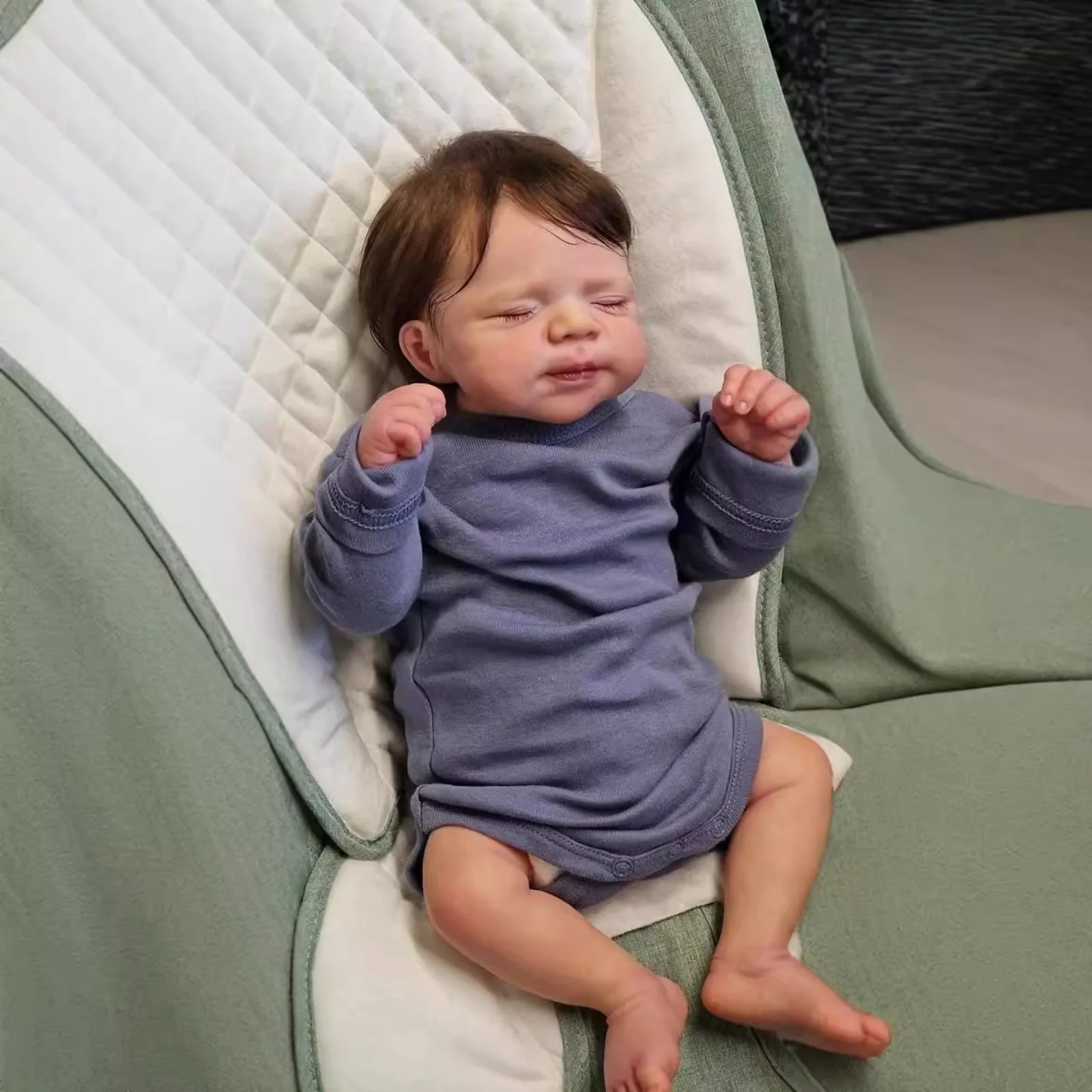 Risbecko 19 pouces déjà peint fini Reborn bébé poupée-fait à la main Reborn Preemie bébé nouveau-né enfants jouet cadeau fille poupées