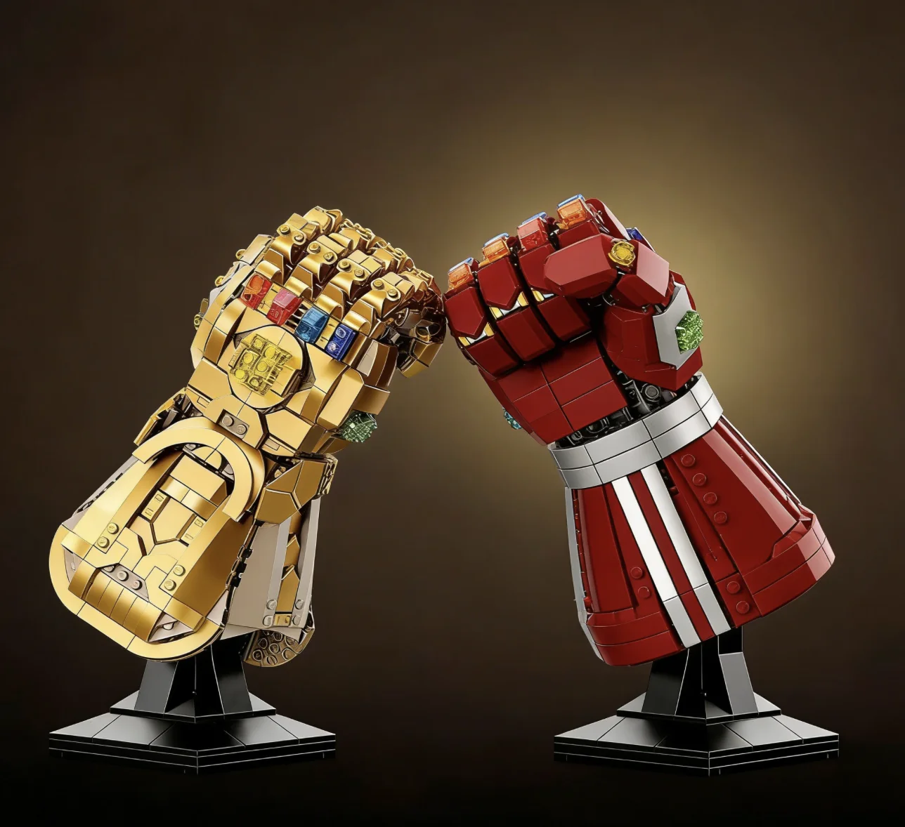 

Новинка: Золотые перчатки Бесконечности (76191) и Красные наноперчатки (76223) — конструктор-модель оружия, игрушка для детей и взрослых, подарок на День рождения и Рождество