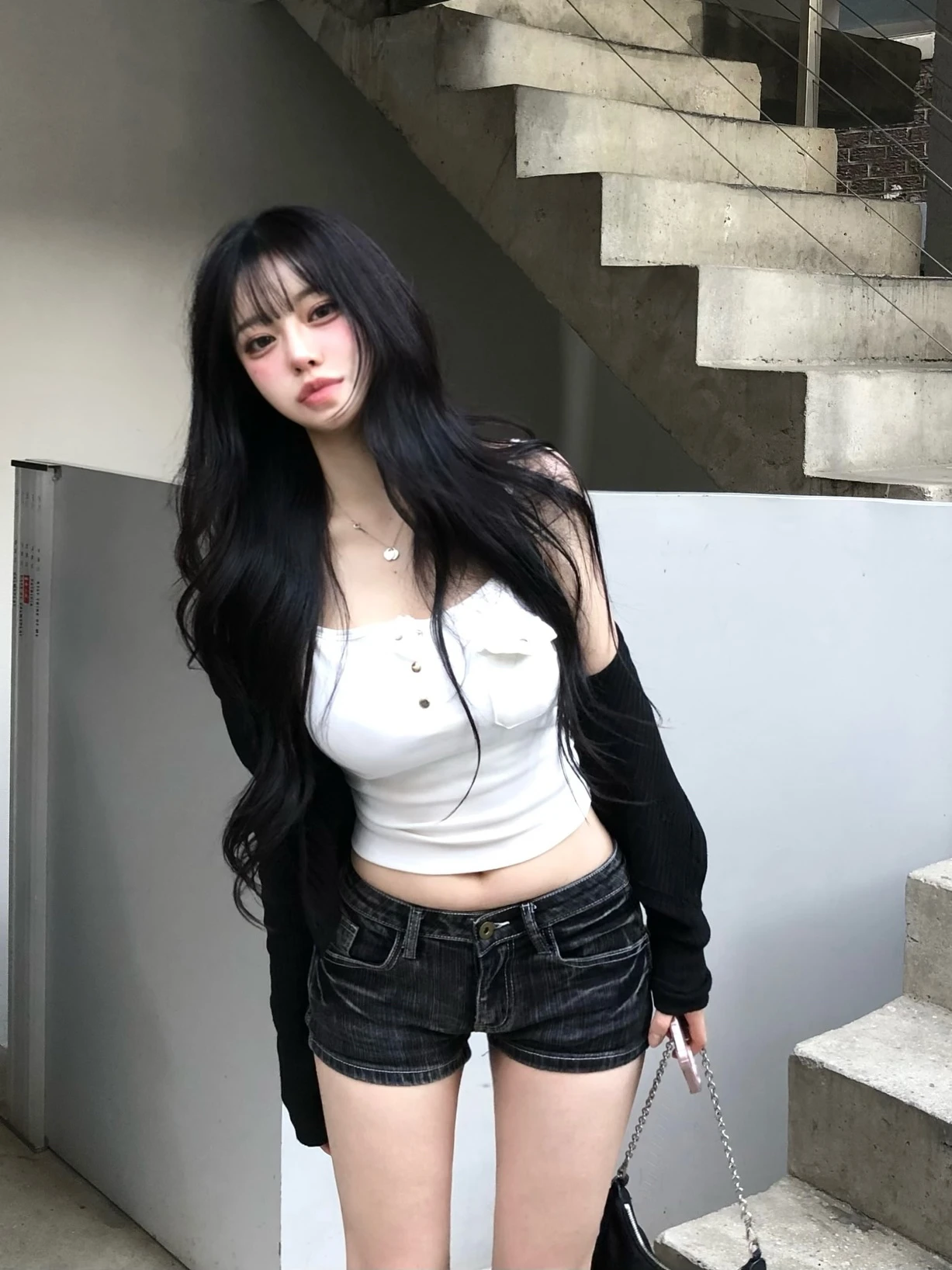

Summer Goddess Shorts Women's Hot Girl Short Jeans Retro Wrap around Butt Lifting Ultra Short Denim Shorts High Waist Short P...