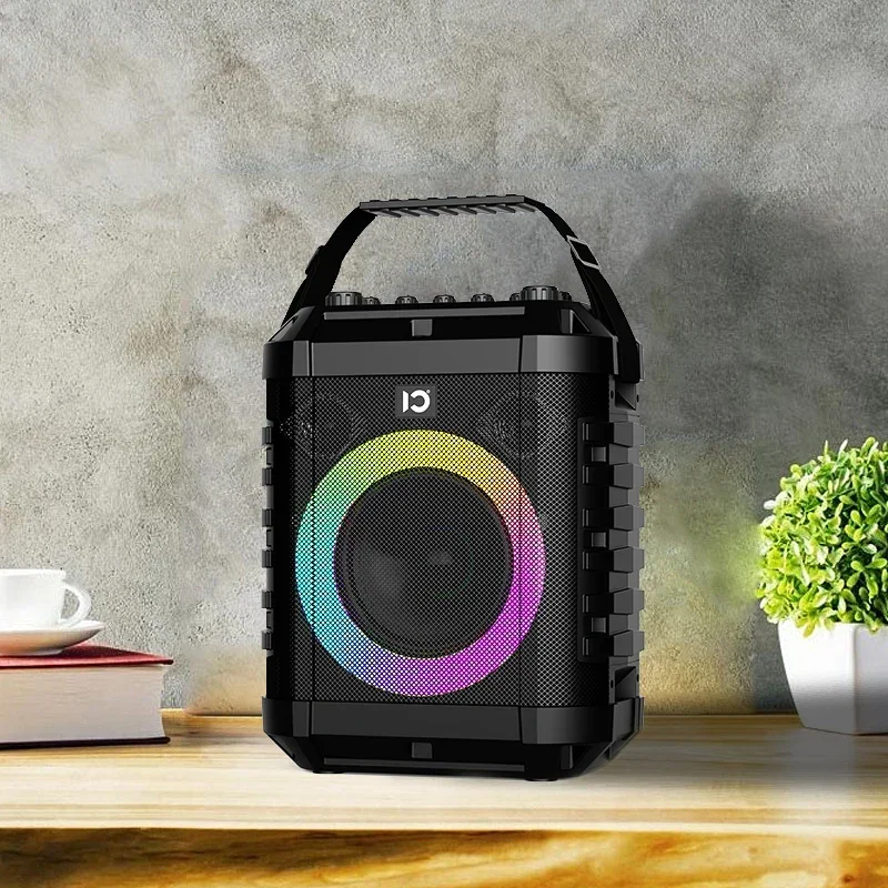 

Shidu X3 Popular Bluetooth Speaker Portable USB RGB Speaker 80W Power Subwoofer Karaoke Speaker For Outdoor
