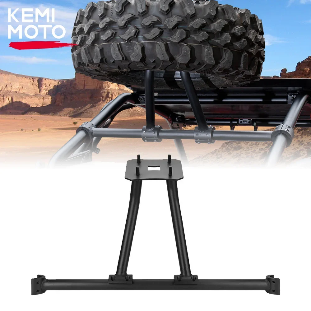 KEMIMOTO UTV RZR Heavy Duty Steel Spare Tire Carrier Bracket Compatible with Polaris RZR PRO XP / Turbo R 2020-2024 2025