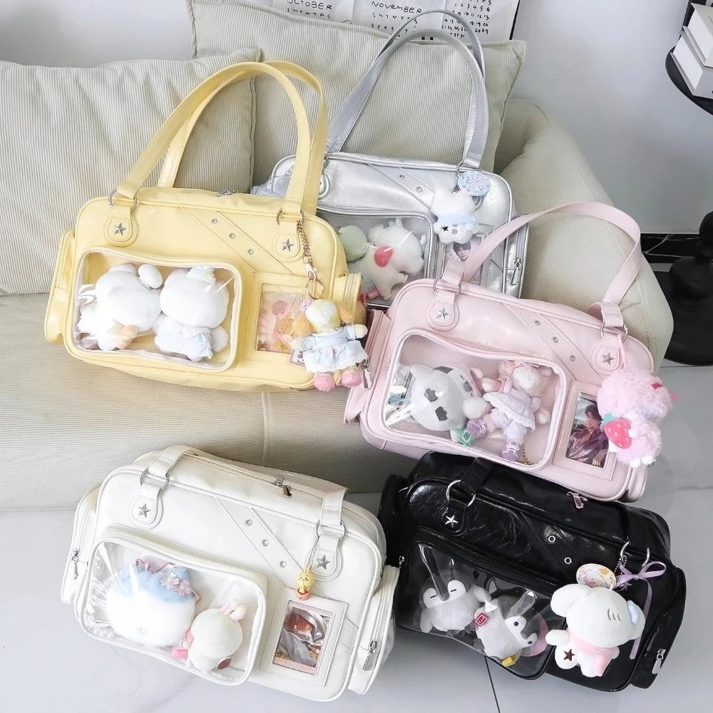 

Transparent Ita Bag Original Daily Using Sac Femme All-match Crossbady Bolsos De Mujer Multi Pockets Hand Bags Square Bolso