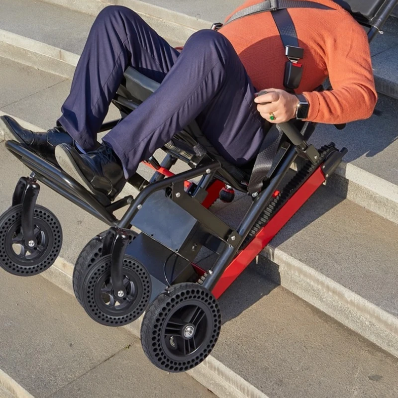 

Electric stair climbing wheelchair fully automatic crawler climbing machine for the elderly