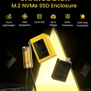 Sharge M2 SSD-Fall 2230 M.2 NVME SSD SSD USB-Kabinett 3.2 Gen2 (10 Gbit / s) für NVME PCI-E M.2 SSD extern für Laptop PS5-Spielkamera 8 Hauptverkaufsfall PS2 tragbar - №4