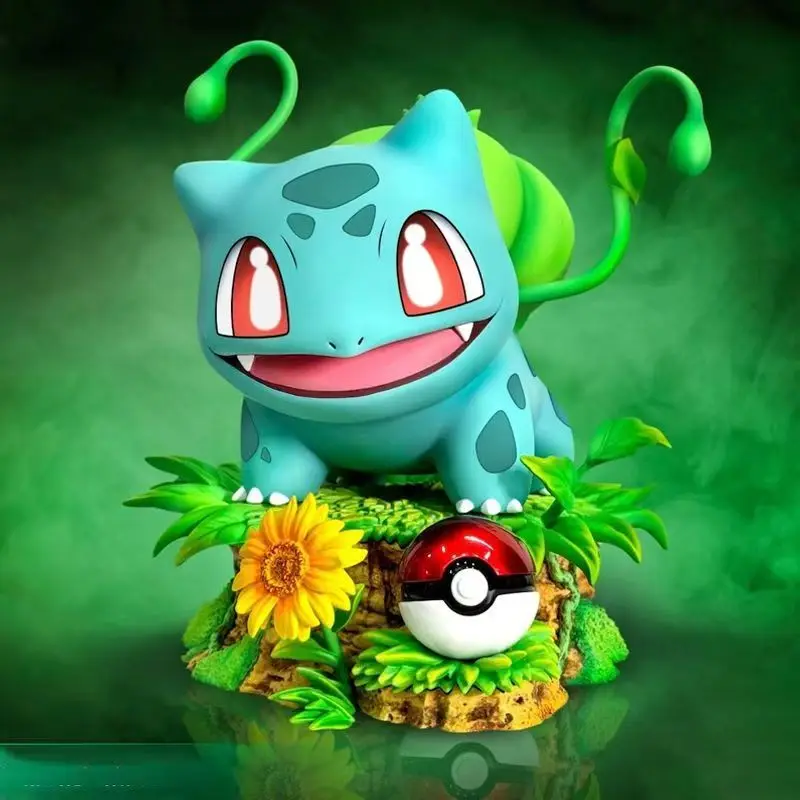 Nuevo 10cm ‌ Figura de Bulbasaur ‌ Colección de figuras circundantes de Pokémon Anime, adornos de escritorio de PVC, el mejor regalo para niños