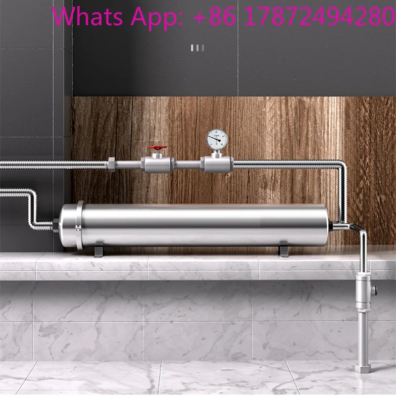 5,000 L/H Whole-House Water Purifier | Pure Physical Filtration | No Power Required  0.01μm Filtration  304 Stainless Steel D