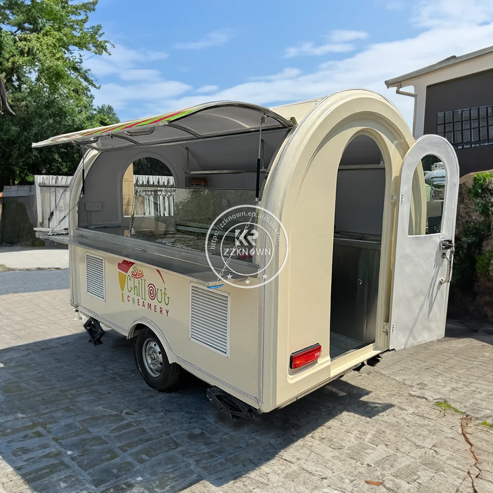 

Small Outdoor Catering Mobile Street Food Truck New Mobile Street Food Trailer Kiosk Design for Street Food Vending Cart