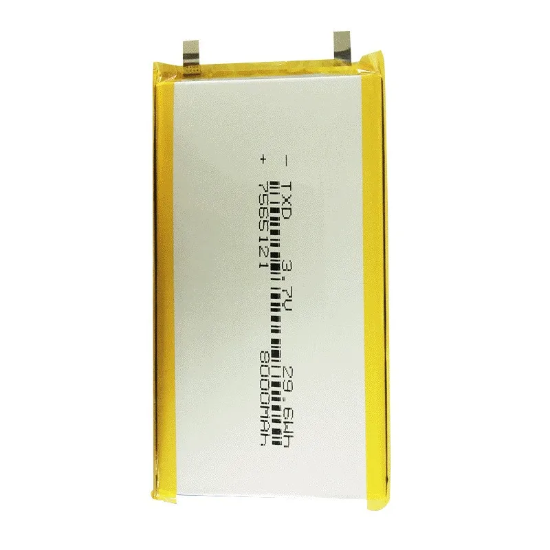 buy more will cheap Manufacturer wholesale TXD7565121-8000 mAh polymer mobile power battery, mobile power lithium battery