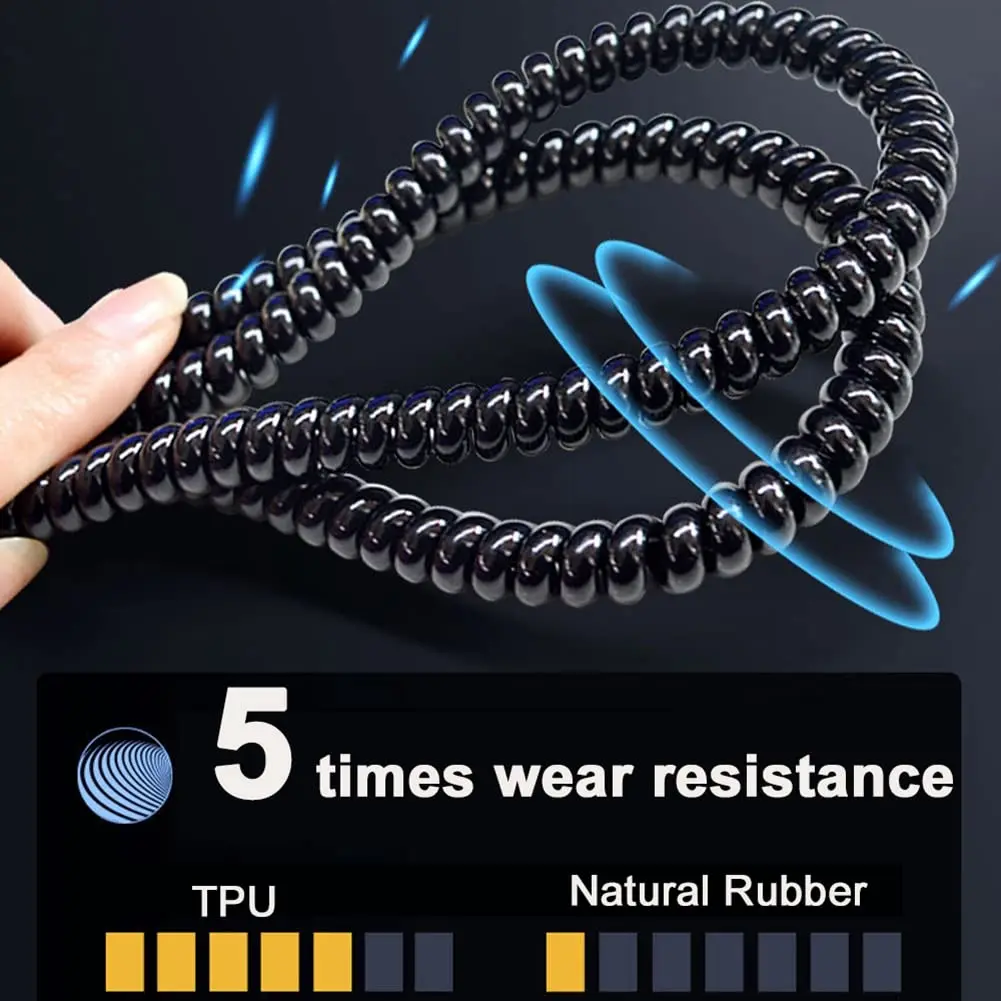 1Pack 1.5m Electric Bike Cable Tube Protector Spiral Wrap Cable Wire Protector Sleeve Black for Scooters Motorcycles