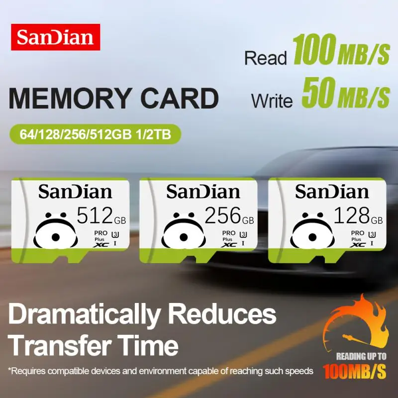 A1 Micro TF SD Card 2TB 128/256/512GB 1TB SD/TF Flash Card Memory Card High Speed MiniSD Card For Phone For Sports Camera Drone