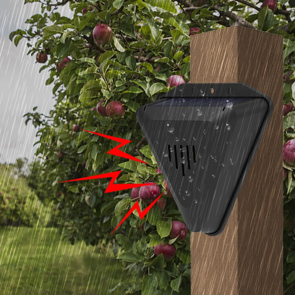 Solar Bird Repeller Waterproof Squirrel Repellent Solar Animal Repellent Outdoor Crop Orchard Protection Animal Deterrents