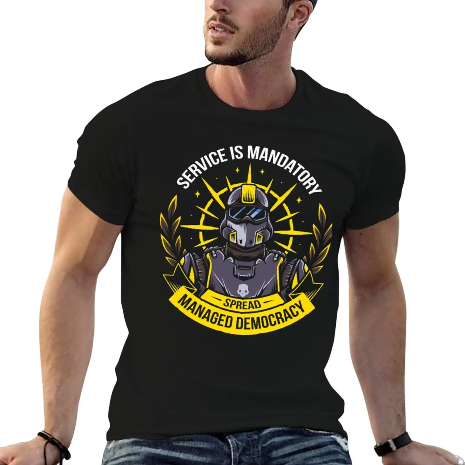 cotton t t Spreading for man T-Shirt graphic man Democracy pack shirts shirt