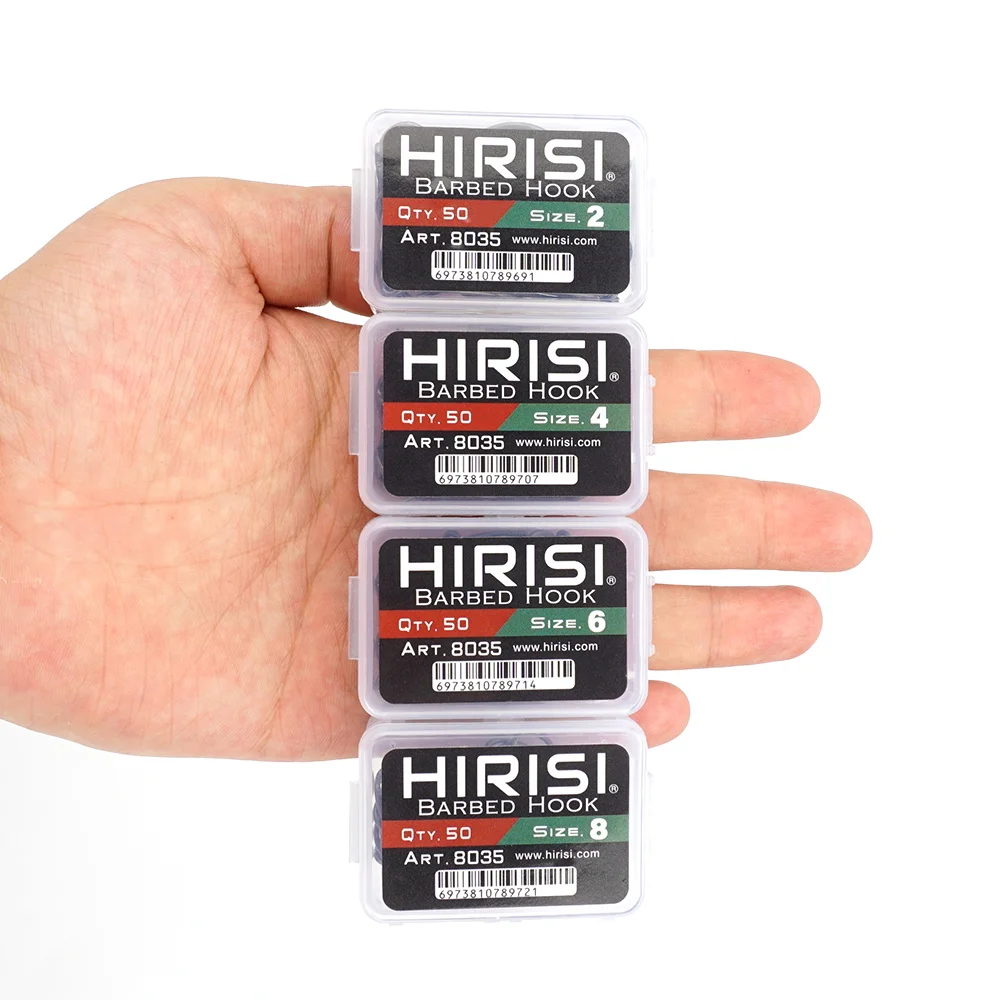 Hirisi anzuelos micro 8035 acero inoxidable PTFE con ojo - imagen 5