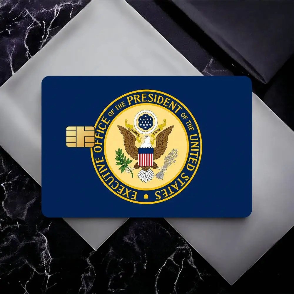 Flag Of The President Of The USA Bank Card Sticker Film Tape Skin For Credit Card Debit Card Waterproof Stickers