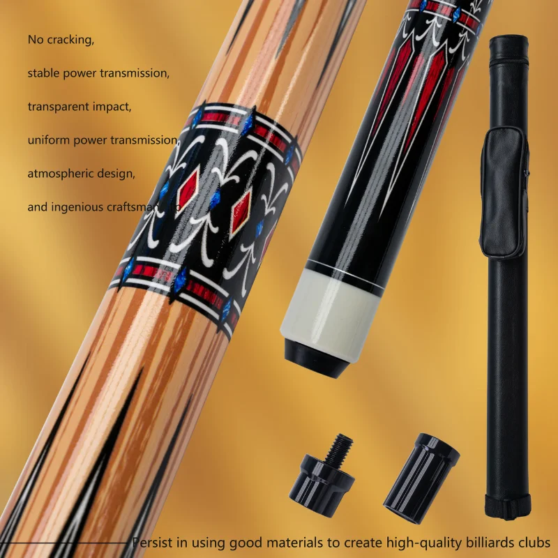 

Professional Pole Billiard Cue Stick Straight Wooden Pool Cue Shaft