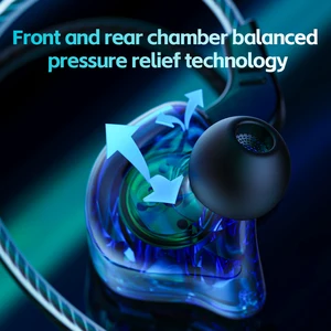 Original QKZ AK6Ultra HiFi Fone de ouvido com fio In Ear Monitor Fone de ouvido estéreo baixo dinâmico Fone de ouvido esportivo de corrida 3,5 mm com microfone 9 principais vendas fones com fio bons - №2