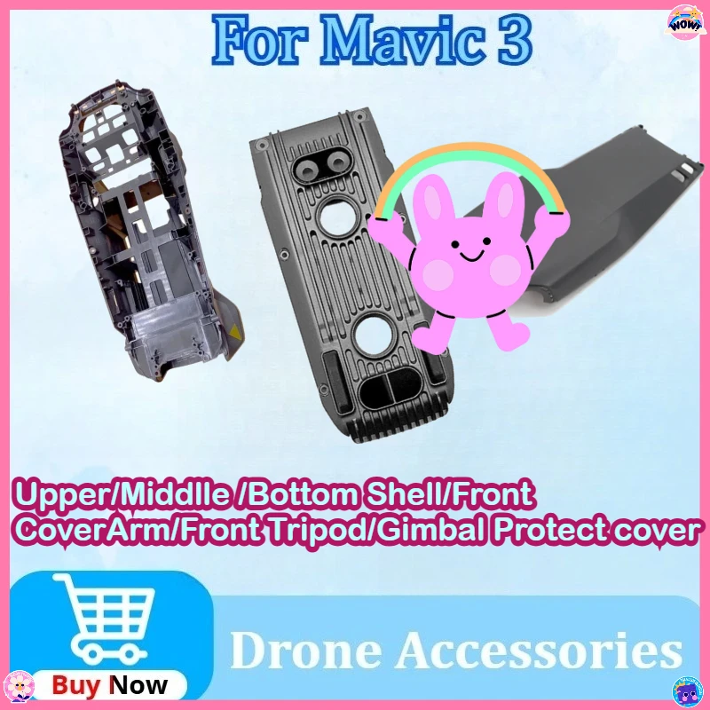 

Upgraded Replacement for Mavic 3 Upper Shell Middle Shell Bottom Shell Front Cover for DJI Mavic 3/Cine Drone Accessories