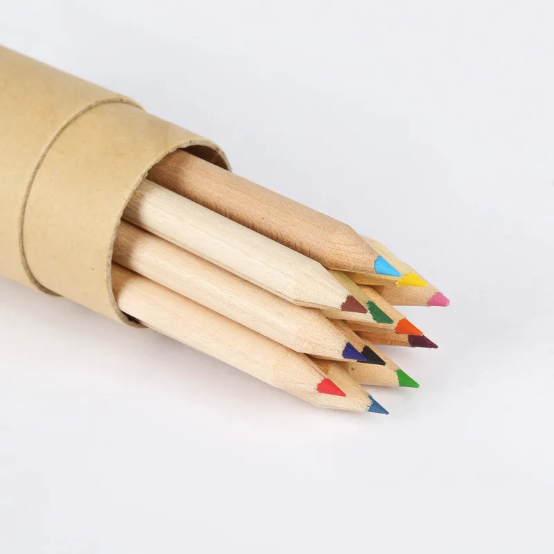 Wooden Colored Pencil Set with Sharpener erasable color pencils for kids Drawing Painting Crayons artist Stationary School tool