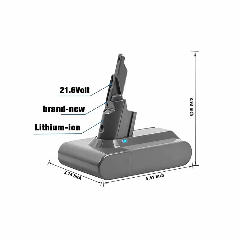 2025 100% بطارية جديدة 21.6 فولت 12800 مللي أمبير ليثيوم لون بطارية قابلة للشحن لدايسون V7 بطارية الحيوان برو استبدال المكنسة الكهربائية #3