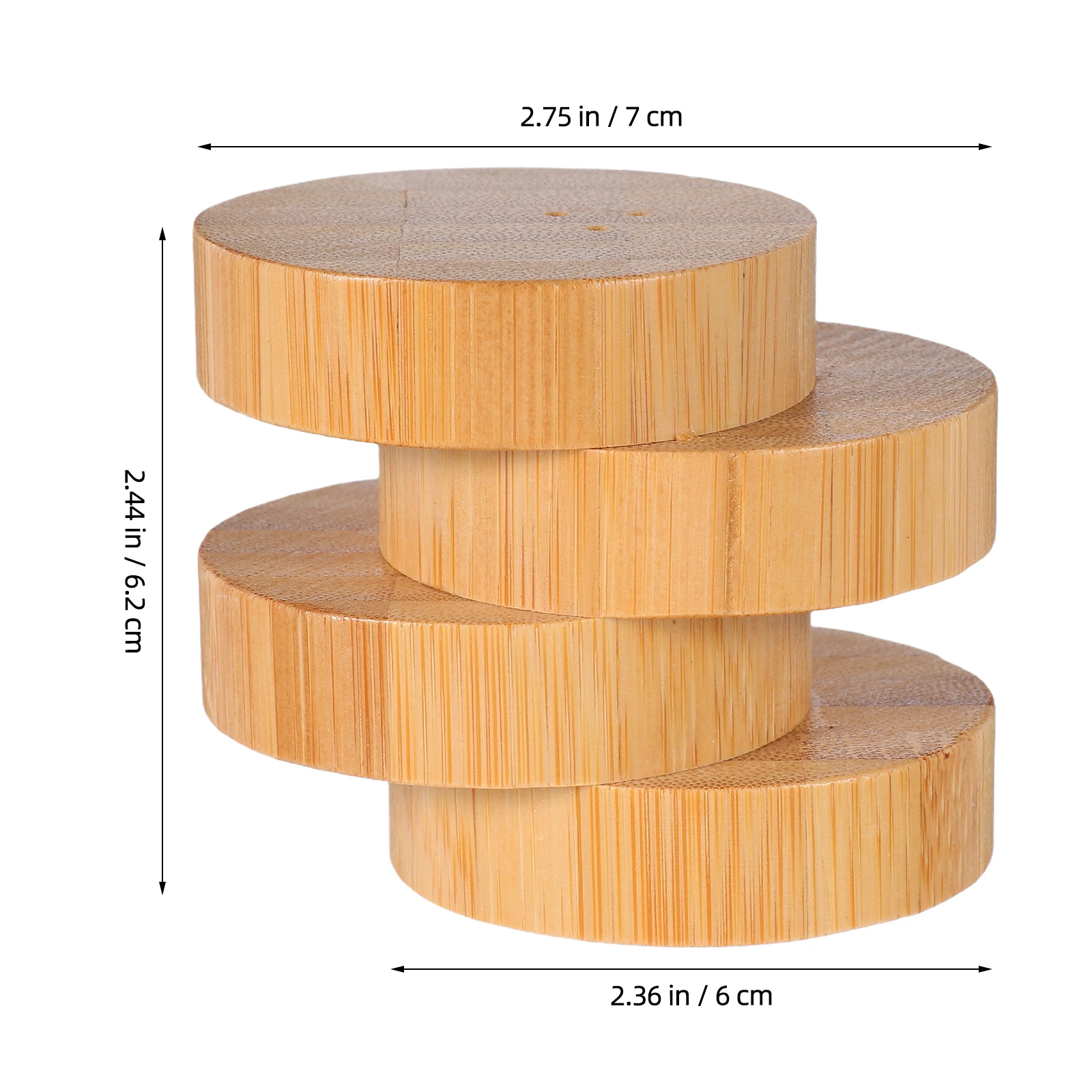 برطمانات توابل مستديرة من الخيزران، منظم توابل إبداعي بأربع طبقات، حامل سطح الطاولة لحاوية تخزين المطبخ والمطعم