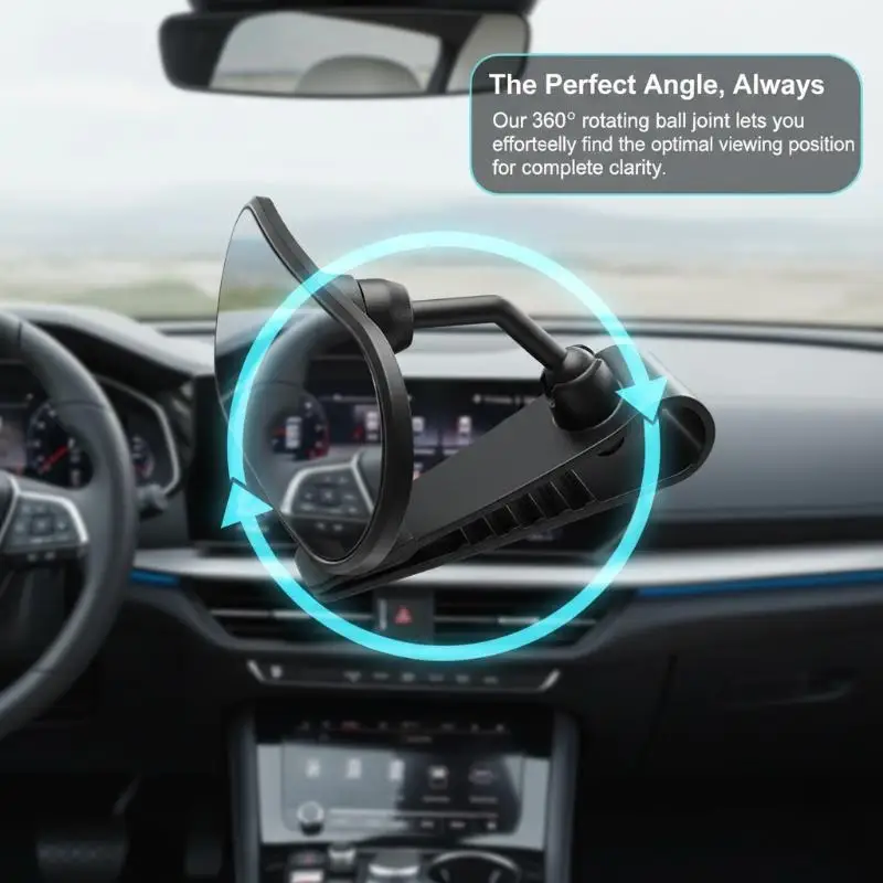 Car Rearview Mirror Wide View Safety Mirror For Windshield Infant Car Seats Clear Reflection 360-Degree Rotatable Adjustable