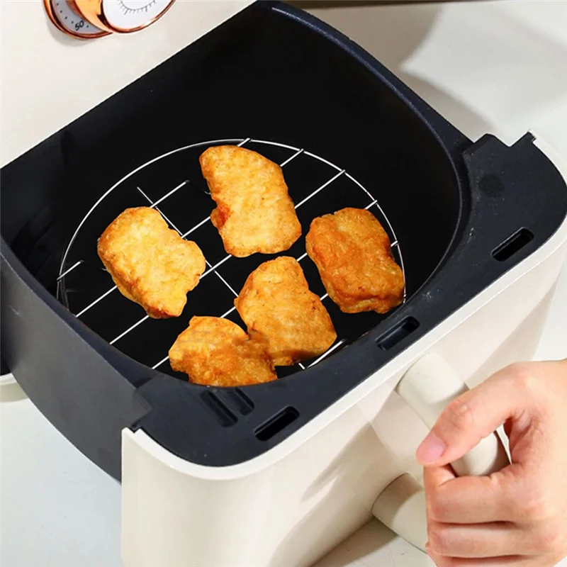 A60F-Air Fryer Stainless Steel Rack Grill Rack Tray And Steam Rack Air Fryer Tools