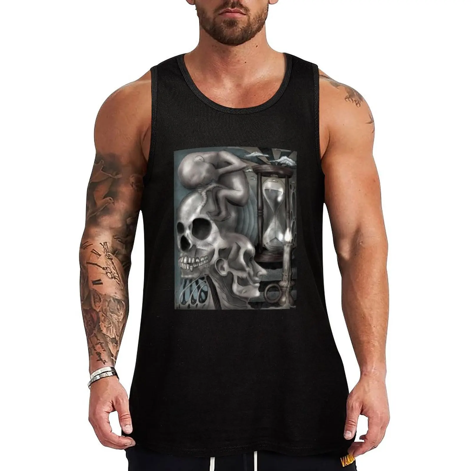 Reflections on Life and Death Tank Top Gym Training Tank Top Moisture Wicking Performance