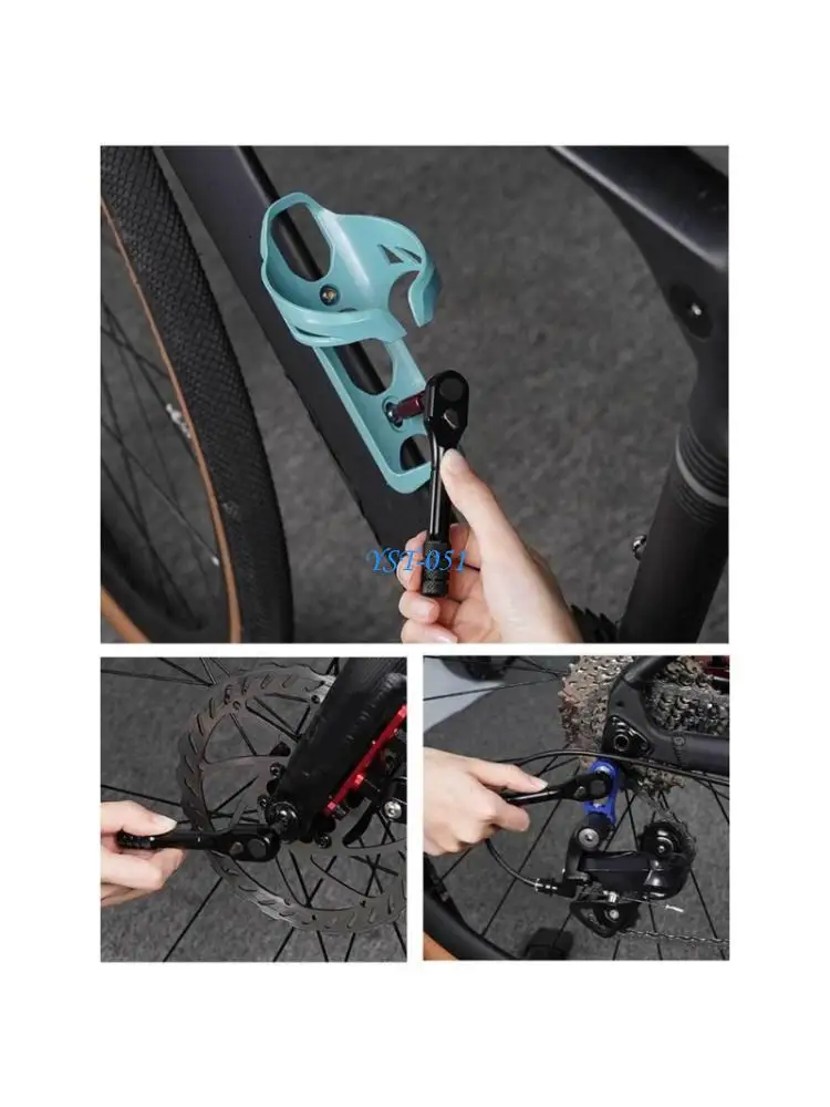 E15A Bidirectional Quick Ratchet Wrench Labor Saving Portable for Bicycles Repair