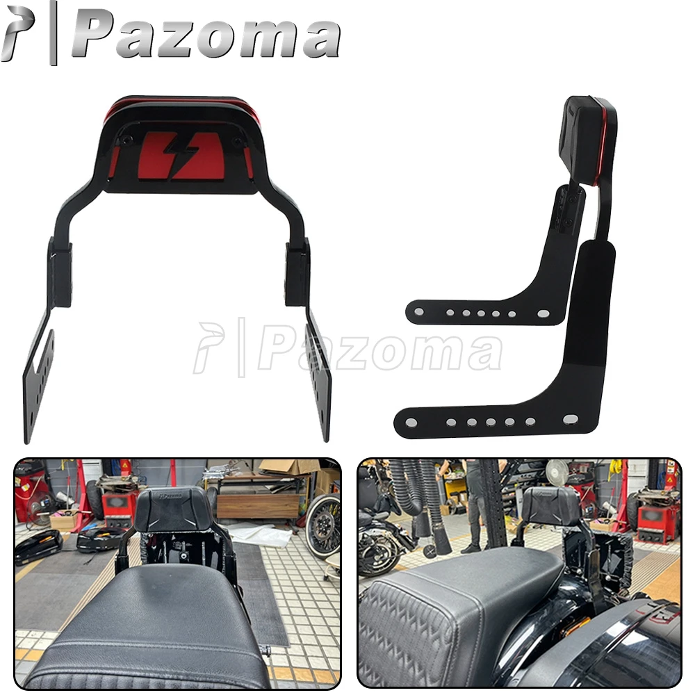 

Motorcycle Detachable Sissy Bar Rear Passenger Backrest Pad For Harley Softail Softail FLSB Low Rider ST FXLRST EI Diablo FXRST