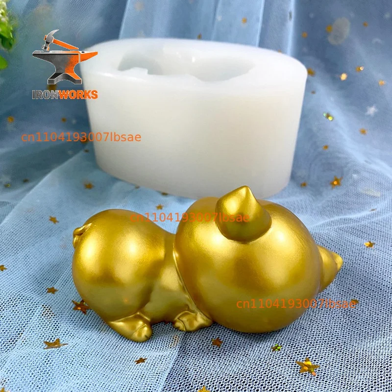 Kneading Epoxy Silicone Mold, Animal Chocolate Three-dimensional Resin Gypsum Cake Ornament