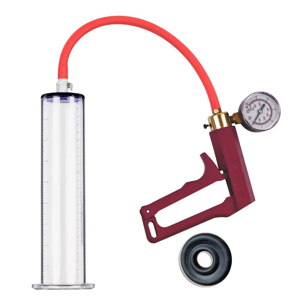 Male Physical Penis Pump Enlarger Penis Enlagement Pump Cock Extender Penis Dick Trainer Vacuum Pump for Men Glans Sex Toy