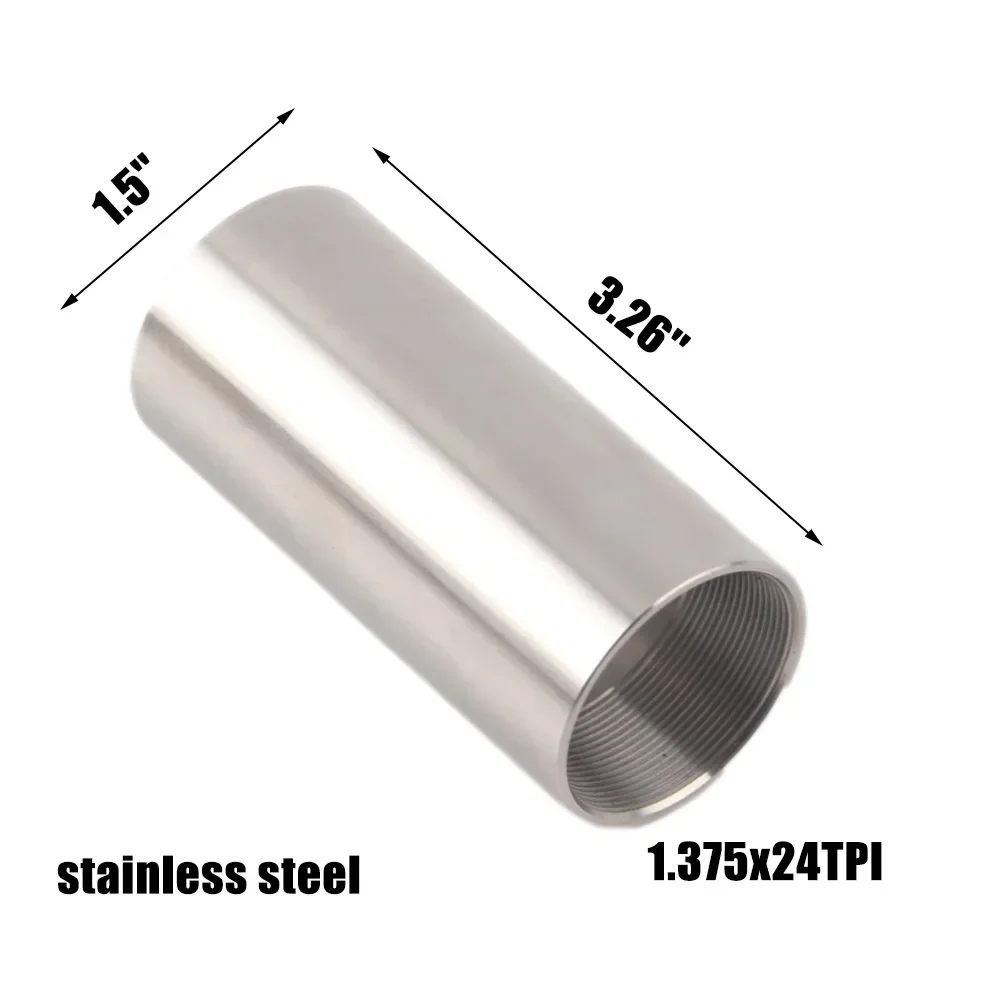 1.375x24TPI stainless steel tube spacer adpater for 1/2x28 5/8x24 car oil cleaning trap kits