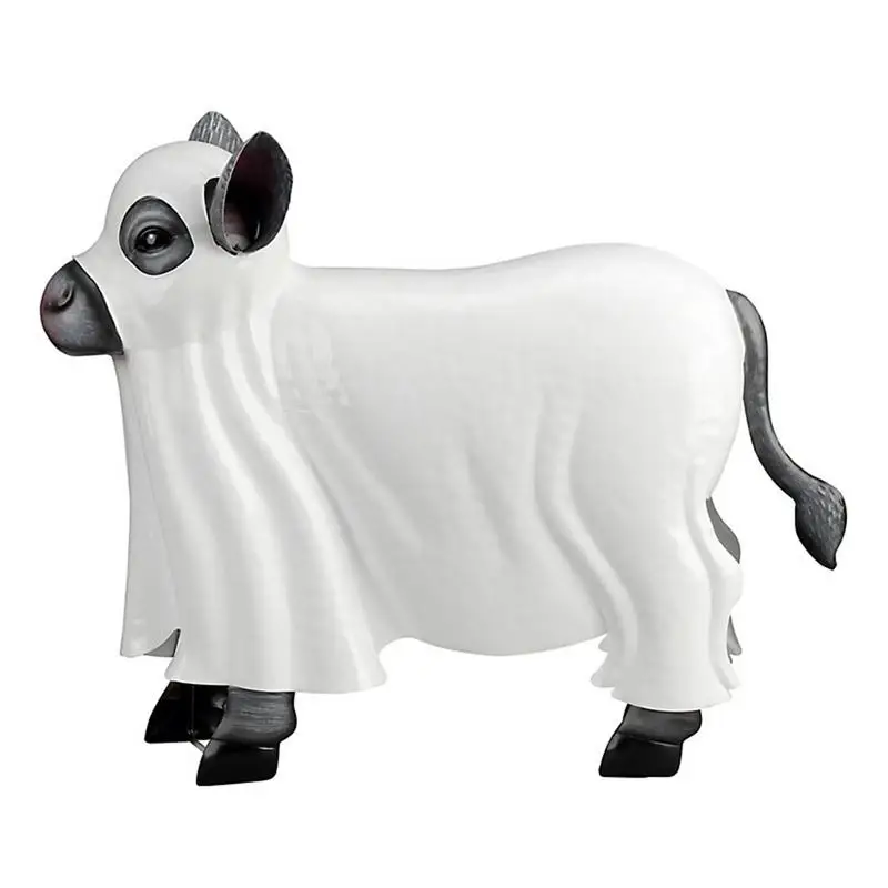 

Halloween Decoration Iron Art Ghost Cow Spooky Metal Cow Statue Cow Statue Ghost Cow Statue Halloween Yard Decoration Props