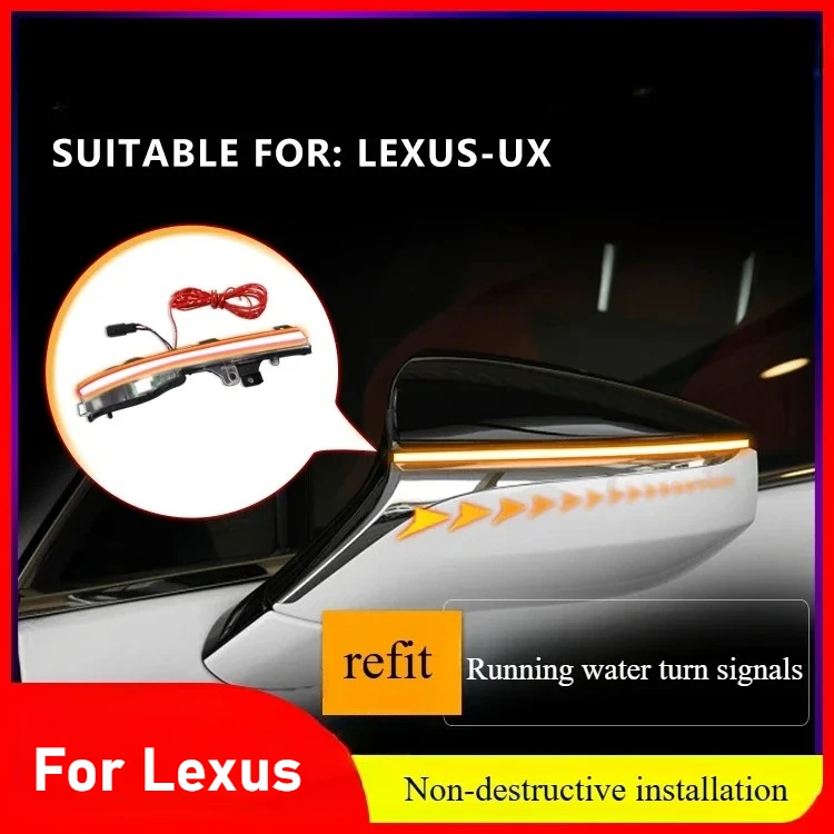 

For Lexus UX rearview mirrors flowing water turn signals daytime running lights a touch of blue