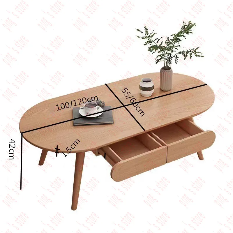 Simplicity Vintage Coffee Table Decoration Living Room Japandi Nordic White  Tables Minimalist Couchtisch Home Furniture