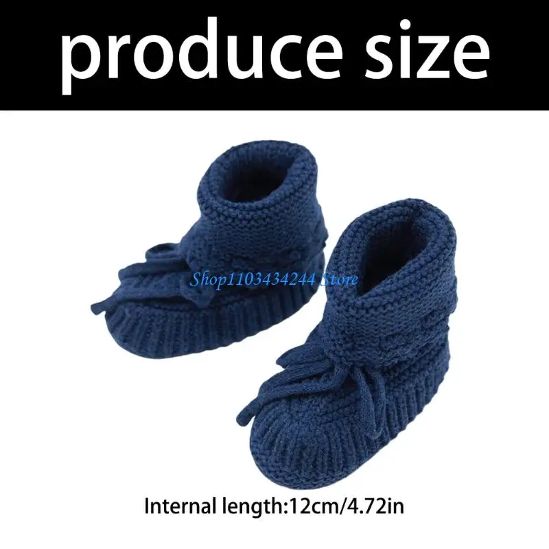 Calzature morbide per primi passi per bambini lavorate a maglia per bambini 8-12 mesi